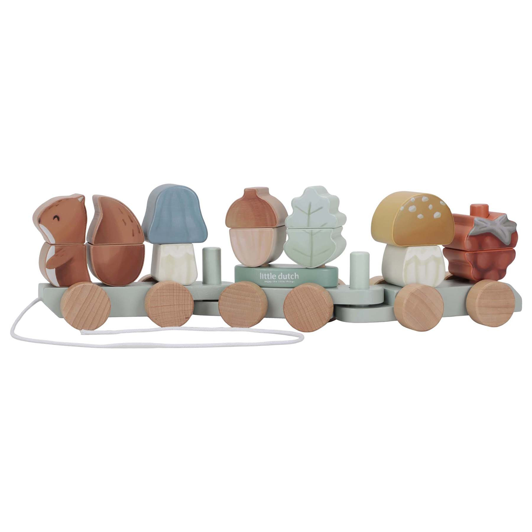 Little Dutch Forest Friends Blokkentrein - Hout FSC