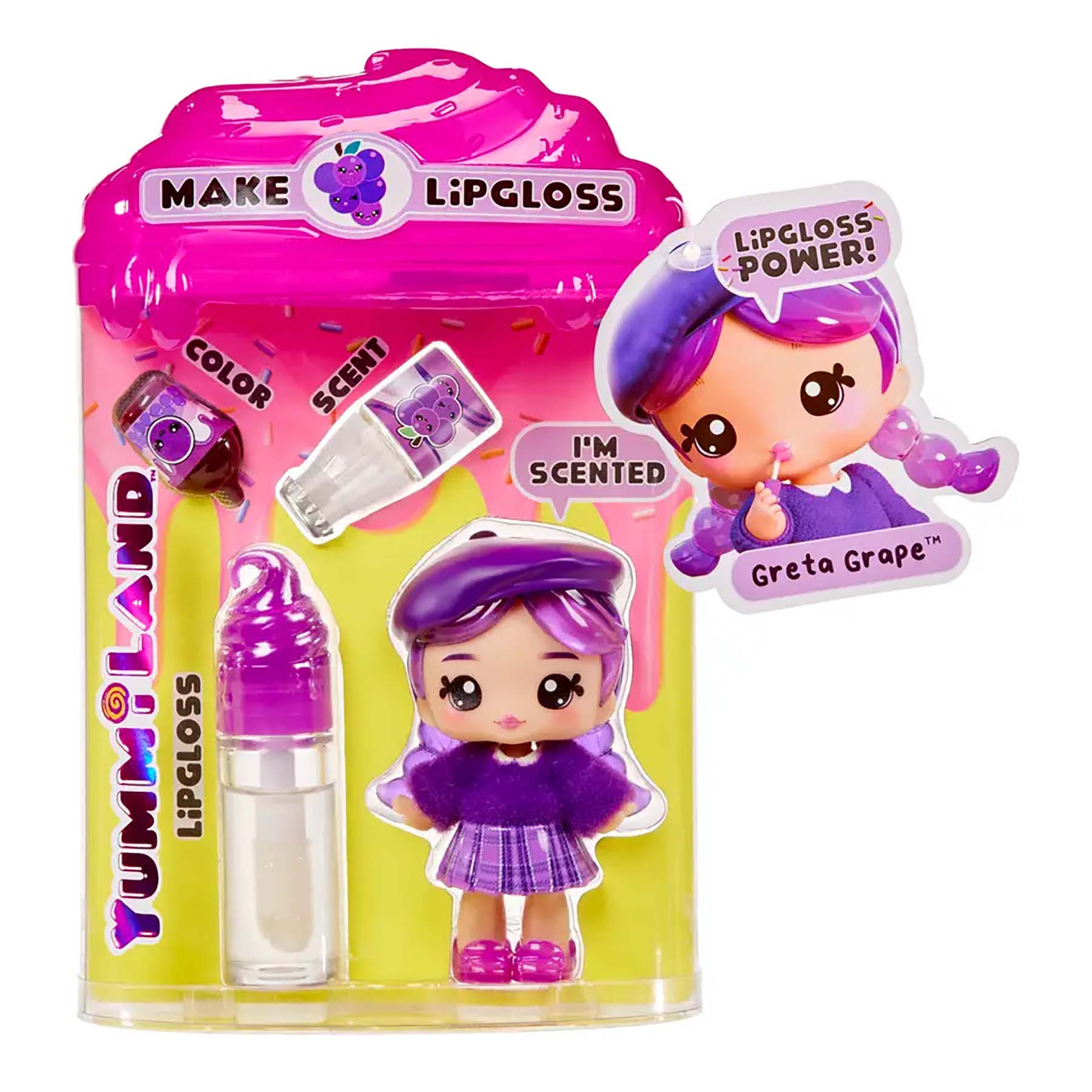 Yummiland Maak je eigen Lipgloss Pop - DIY - Greta Grape