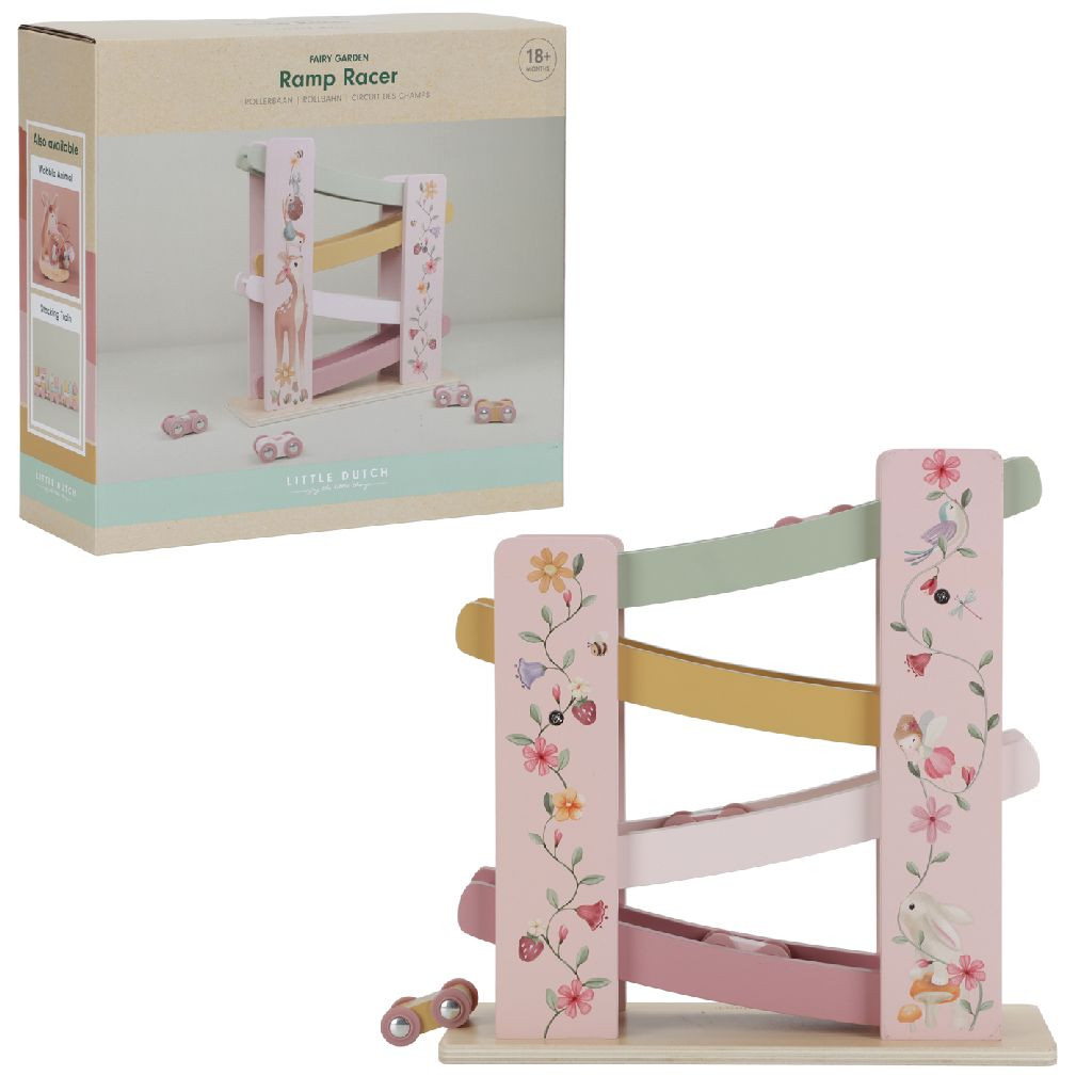 Little Dutch Fairy Garden Rollerbaan - FSC Hout - Roze