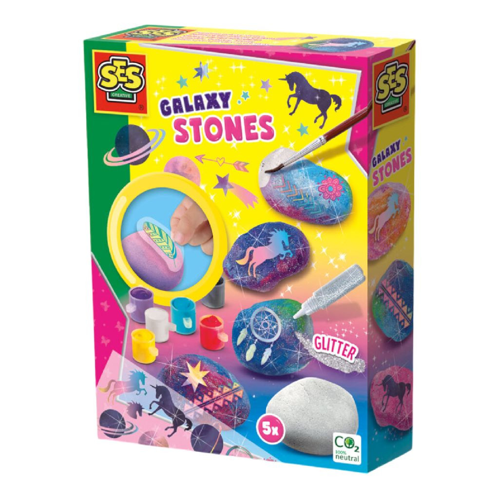 SES 14766 Galaxy Stenen Schilderen