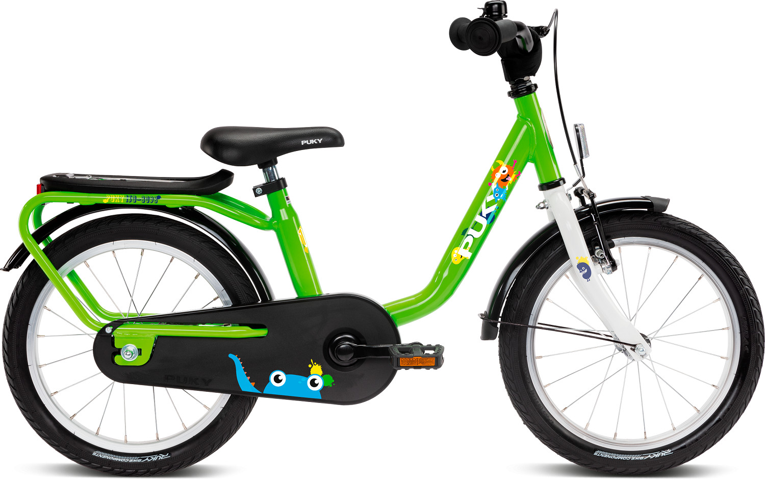 PUKY 4116 STEEL - 16 Inch - Kinderfiets - Kiwi Groen