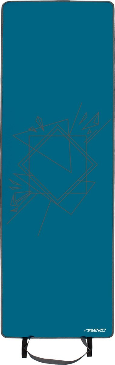 Avento Fitness Mat Print Neopreen - Blauw