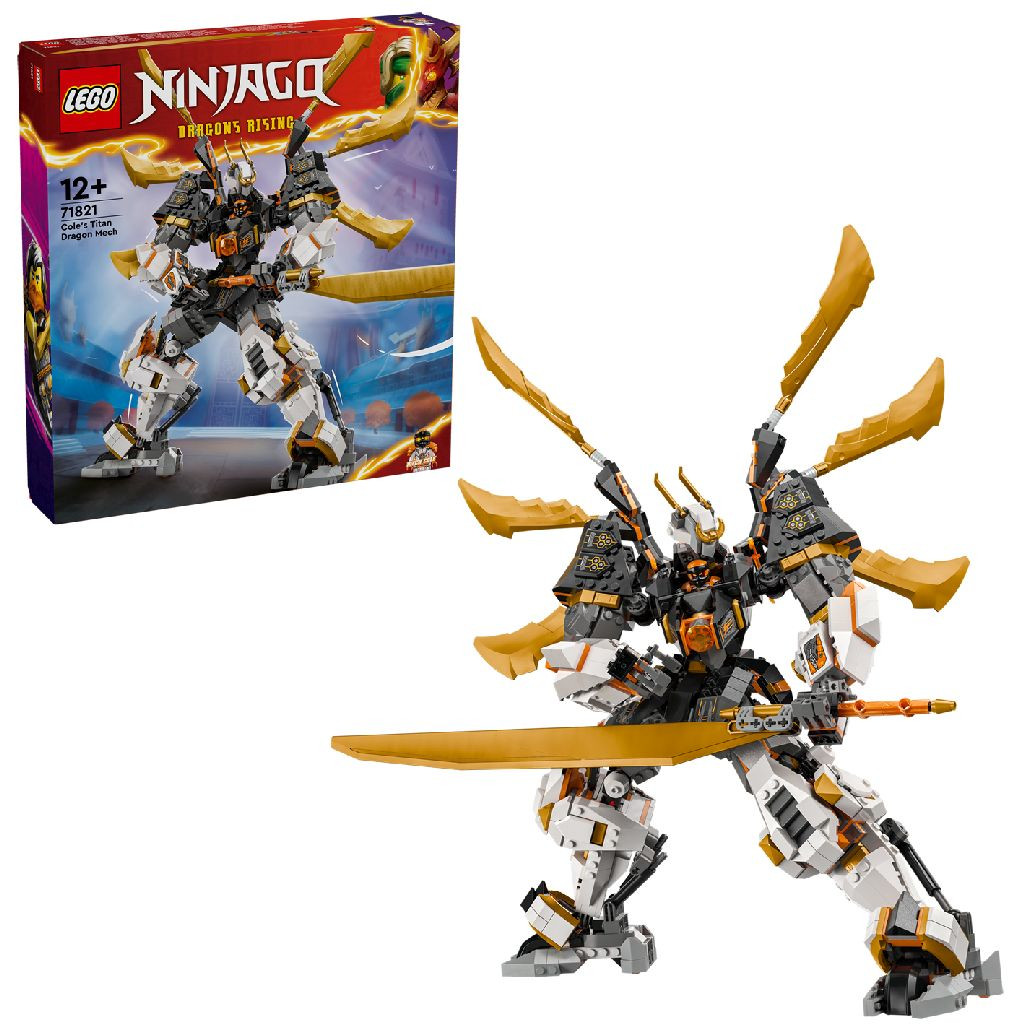 LEGO 71821 Ninjago Cole's Reusachtige Drakenmecha