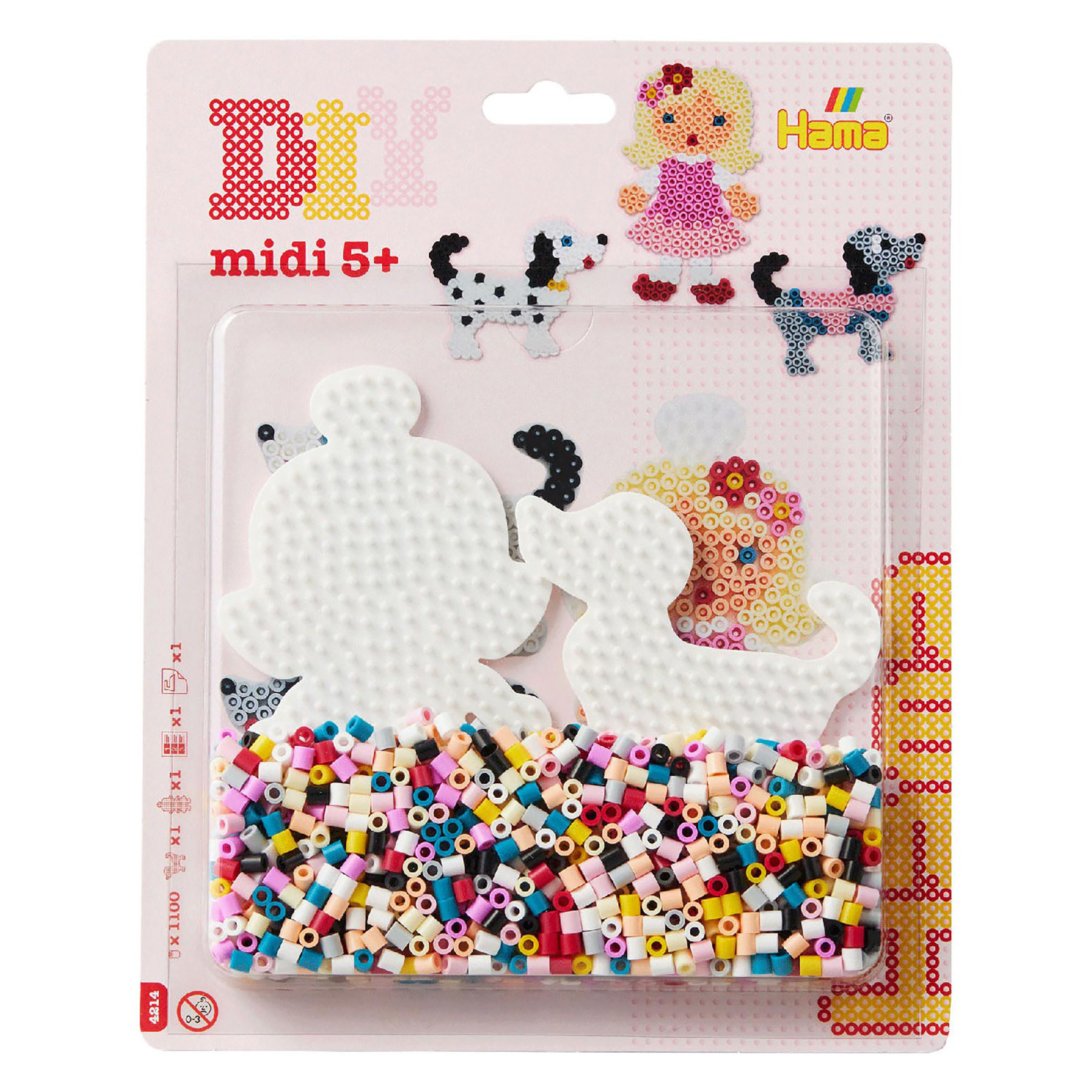 Hama 4217 Strijkkralen Set - 1100 Kralen en 2 Grondplaten - Hond