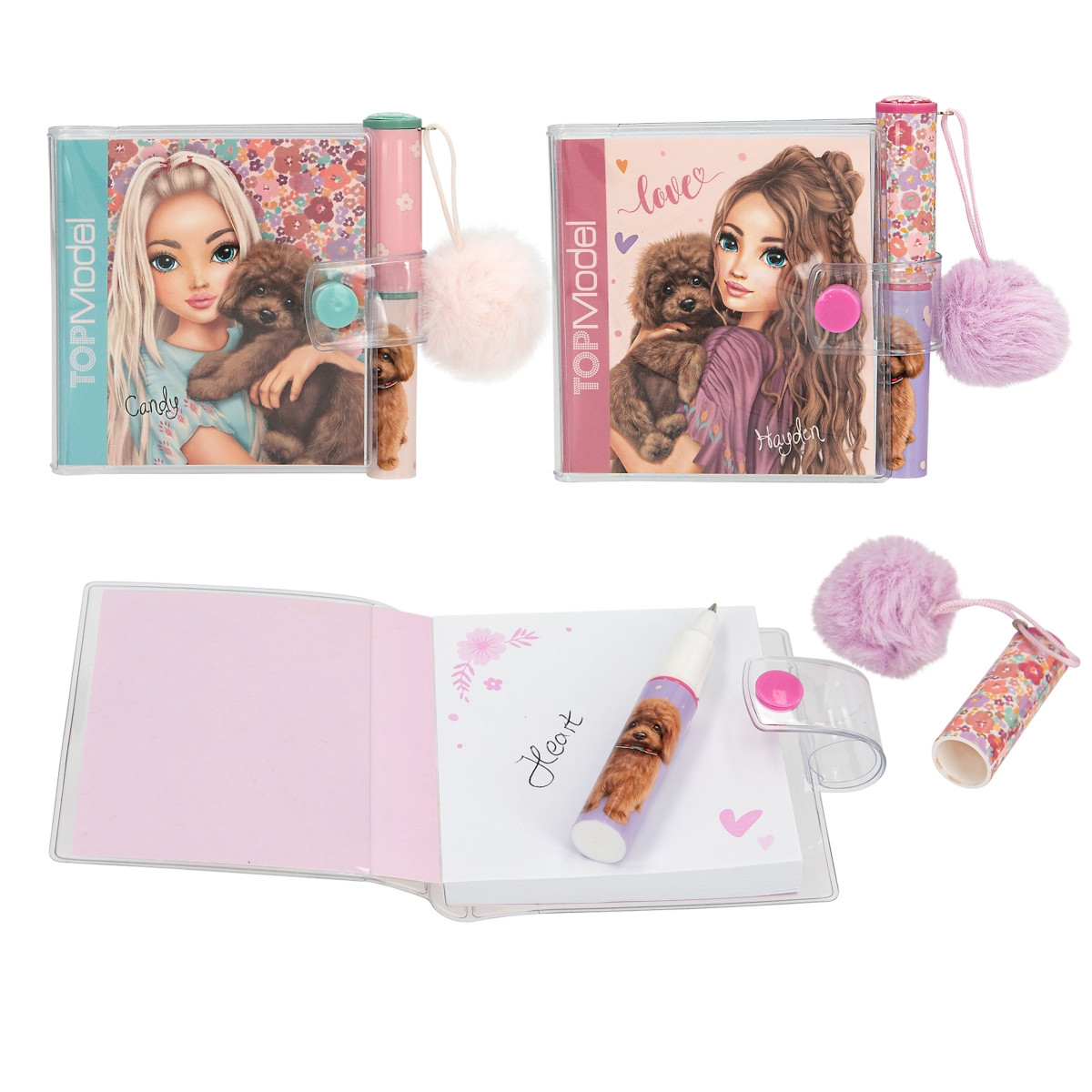 TOPModel Schrijfblok Mini - met Pen - FLORAL