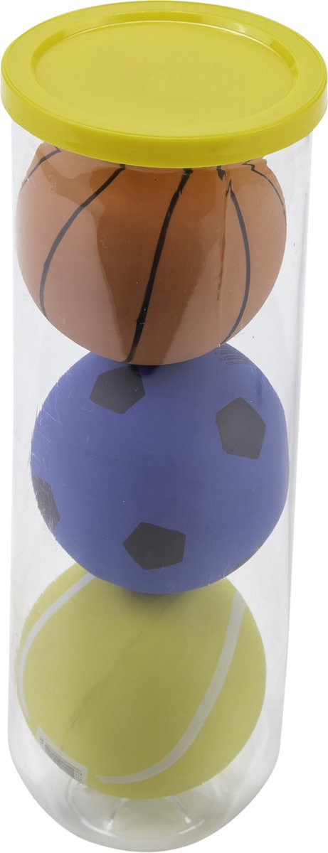 High Bounce Ballen - 3 Stuks in Tube - 6 cm