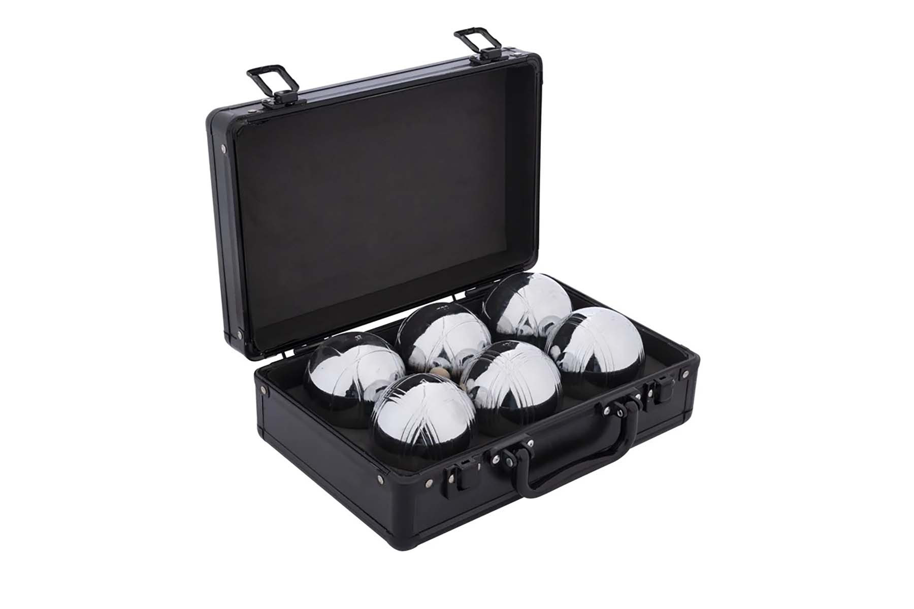 Jeu de Boules Ballen in zwarte aluminium koffer - 6 Stuks