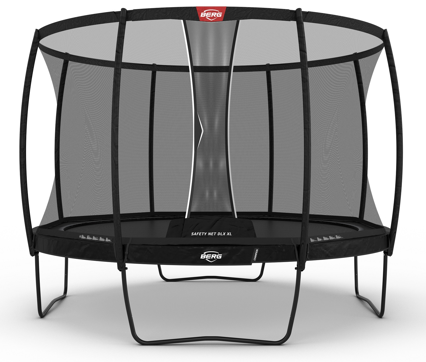 BERG Trampoline Champion met Veiligheidsnet - Safetynet Deluxe XL - 430 cm - Zwart