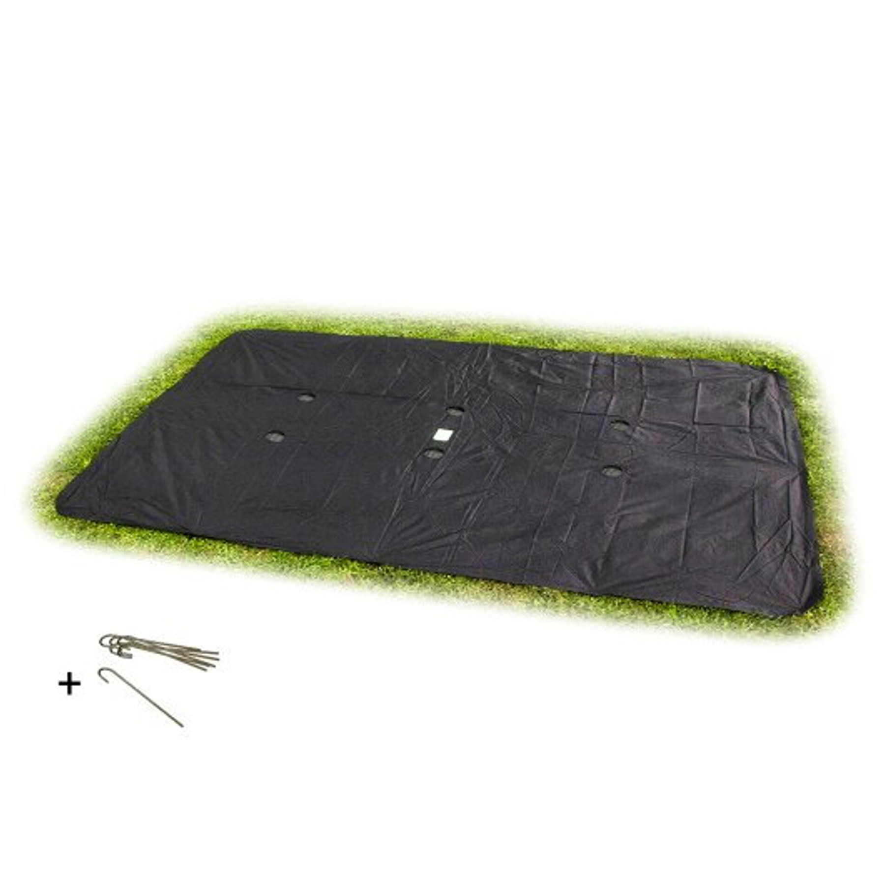 EXIT Trampoline Afdekhoes - Groundlevel - 366 x 244 cm - Zwart