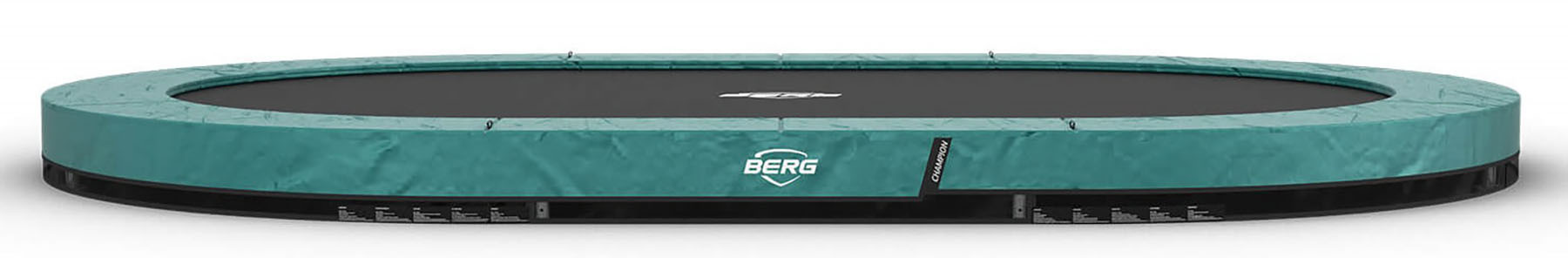 BERG Trampoline Grand Champion - InGround - 350 x 250 cm - Groen - Airflow - Twinspring 