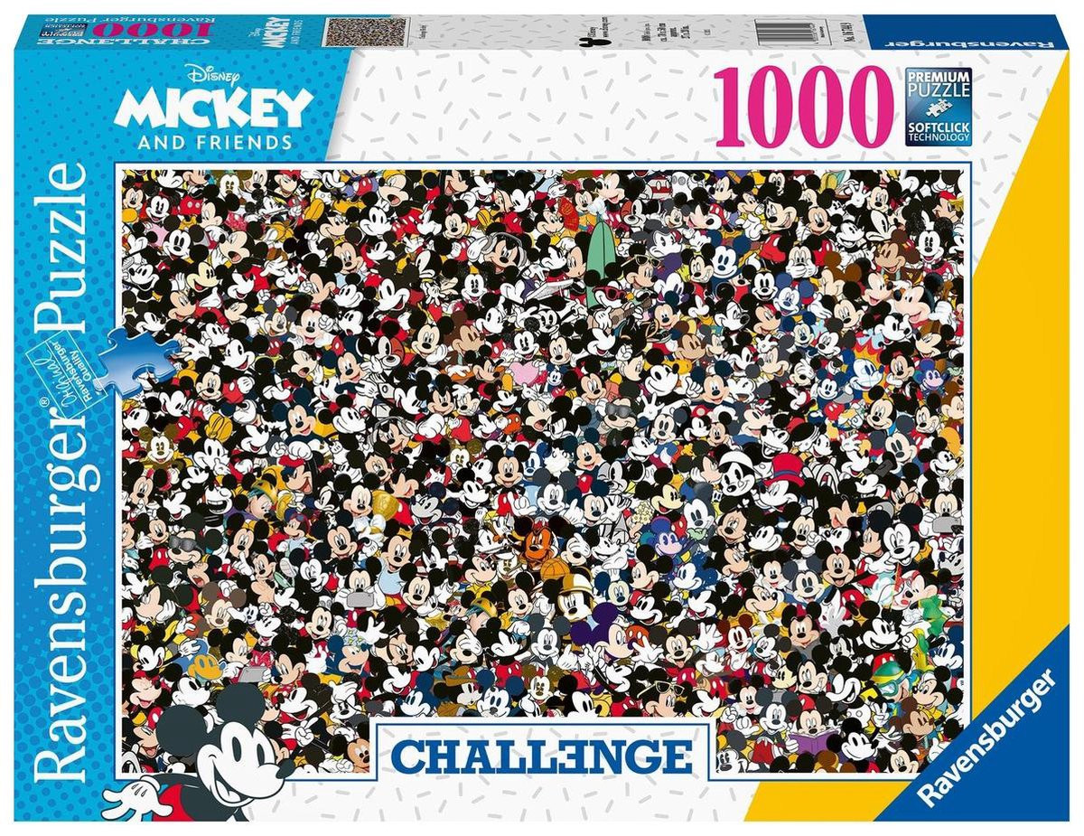 Ravensburger Puzzel - Disney - Mickey Challenge - 1000 Stukjes