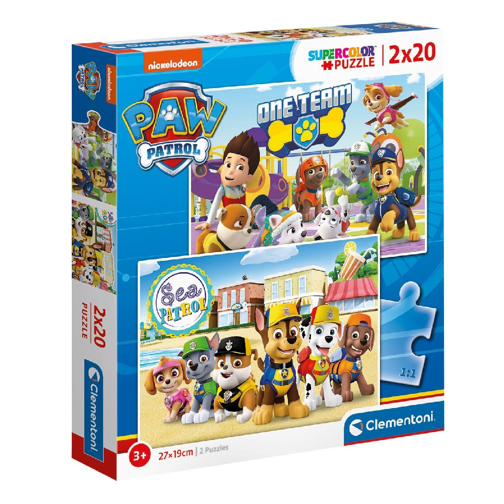 Clementoni PAW Patrol Puzzel 2 x 20 Stukjes