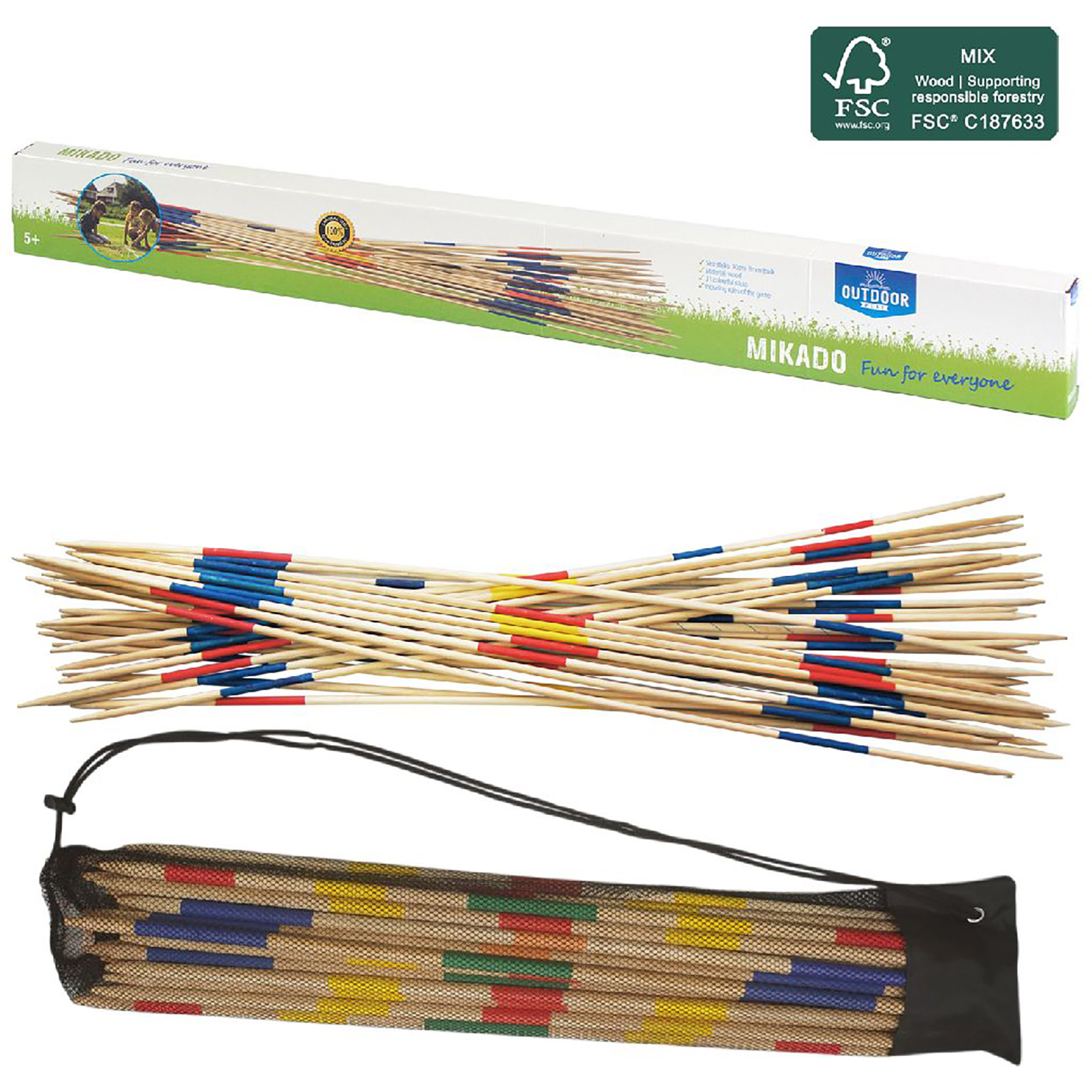 Outdoor Play Mikado XL - 90 cm - FSC Hout