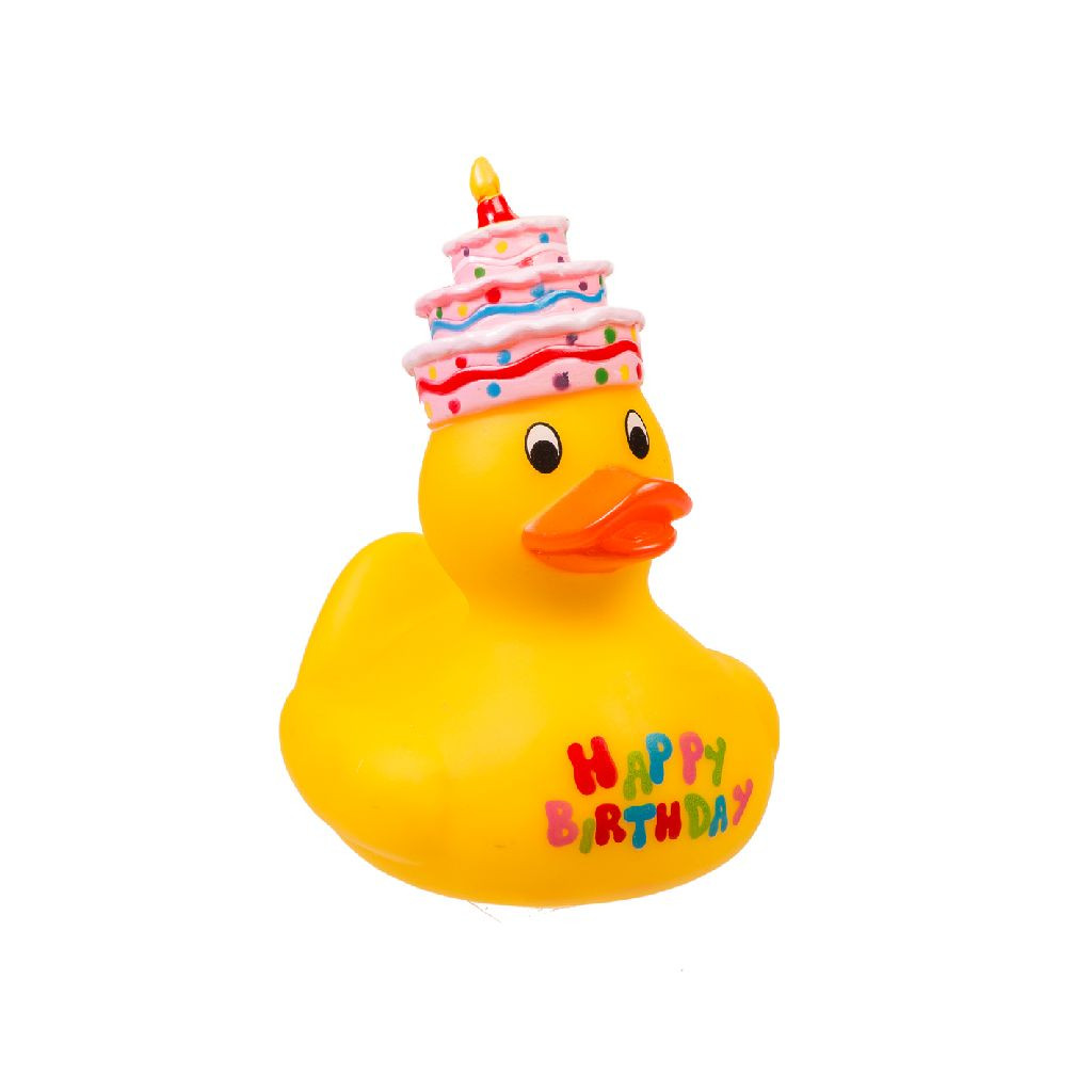Badeend Happy Birthday - 10 cm