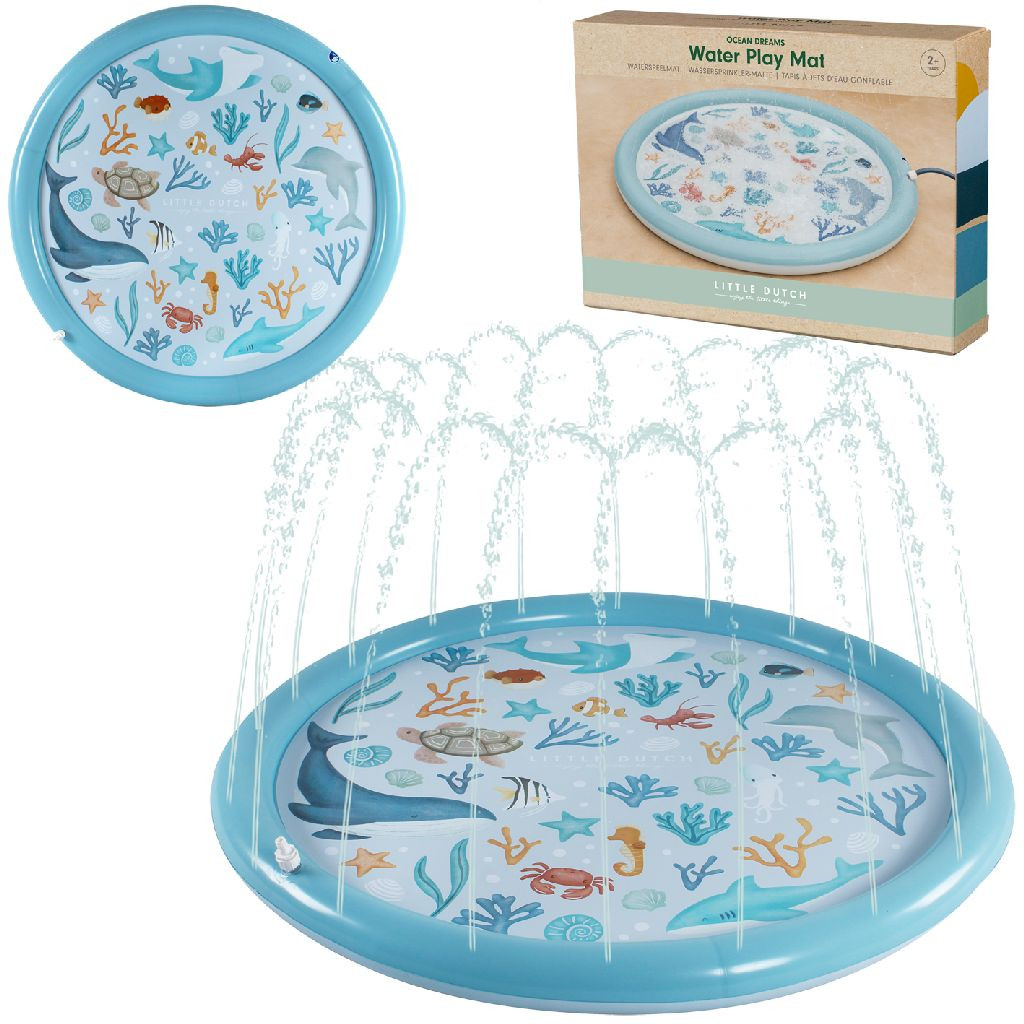 Little Dutch Ocean Dreams Sprinklermat - Blauw - 150 cm