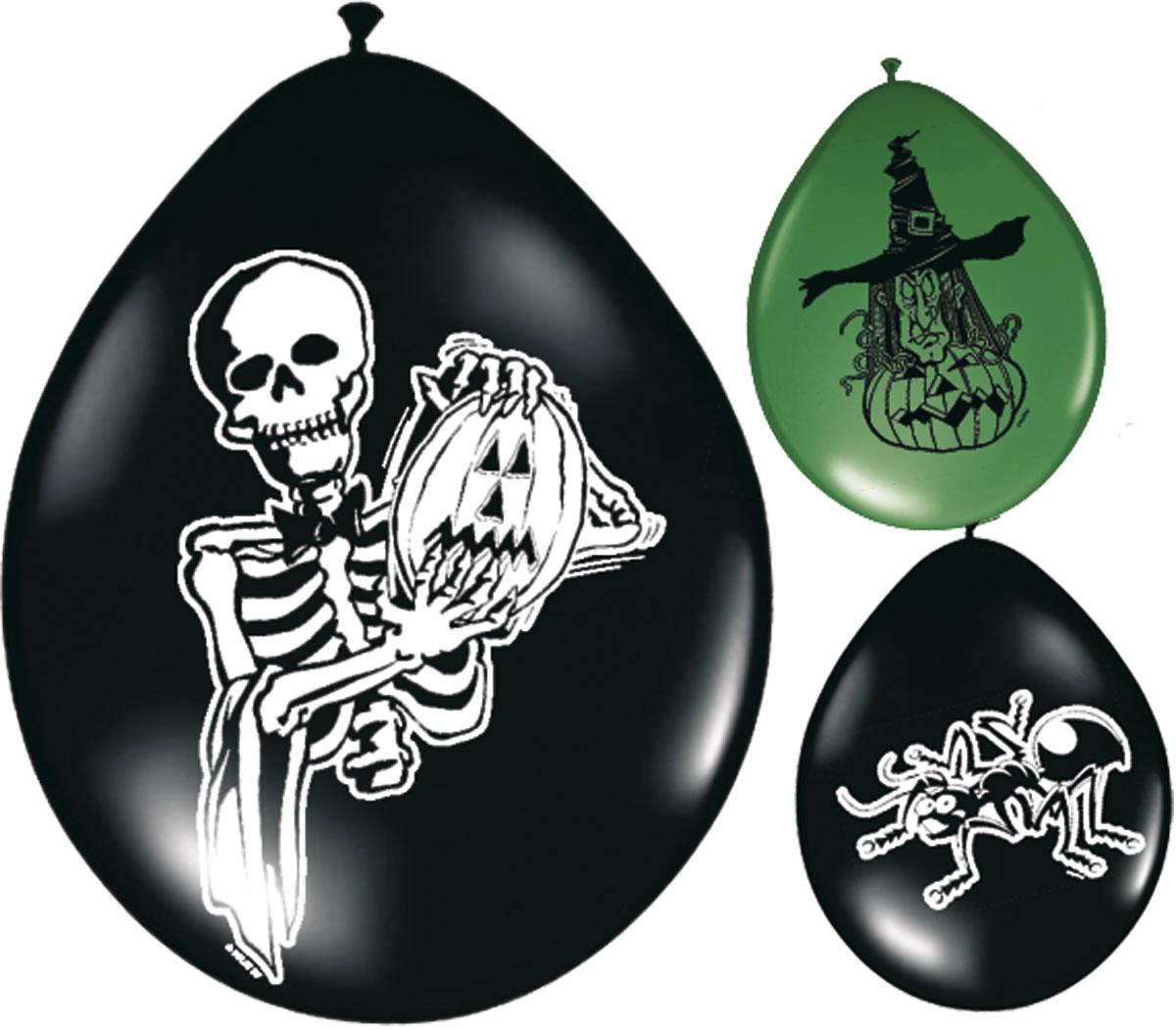 Ballonnen Halloween - 8 Stuks