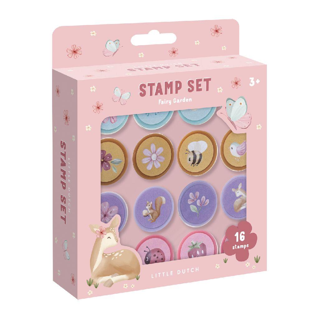 Little Dutch Zelfinkende Stempels - Fairy Garden Roze