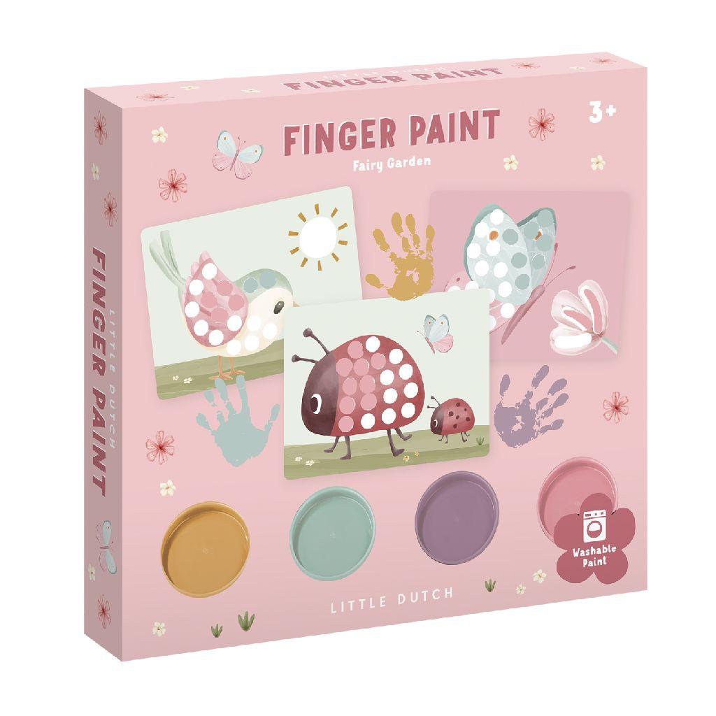 Little Dutch vingerverf Fairy Garden roze 14-delig