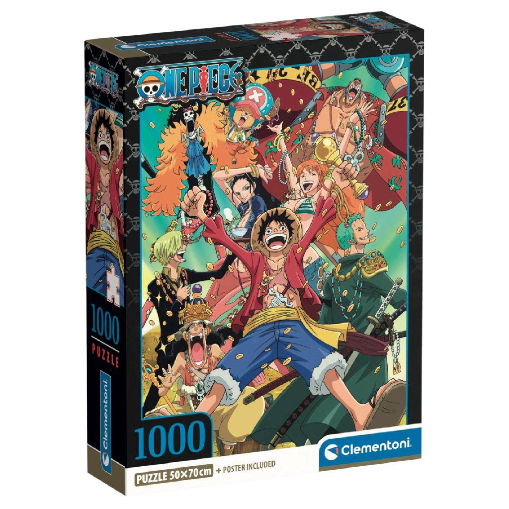 Clementoni - Puzzel - 1000 stukjes - One Piece - Anime - High Quality Series