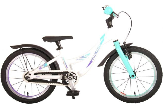 Volare Glamour Kinderfiets - 16 Inch - Parelmoer Mint Groen - Prime Collection