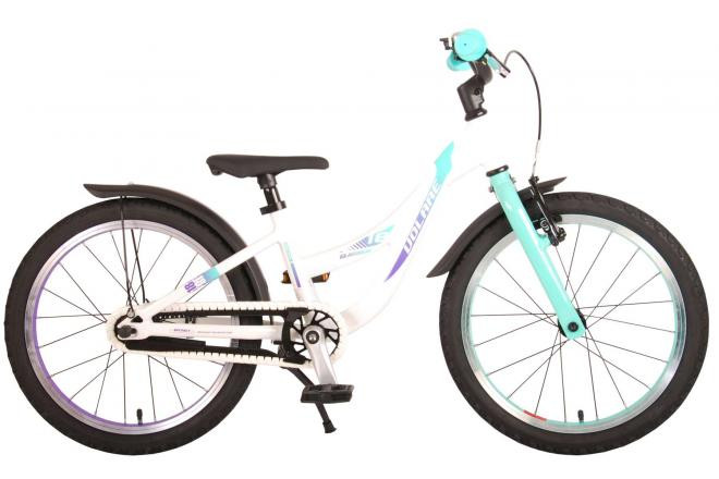 Volare Glamour Kinderfiets  - 18 Inch - Parelmoer Mint Groen - Prime Collection