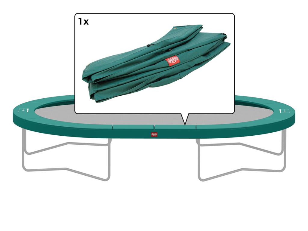 BERG Trampoline Beschermrand Grand Champion - 470 x 310 cm - Groen 
