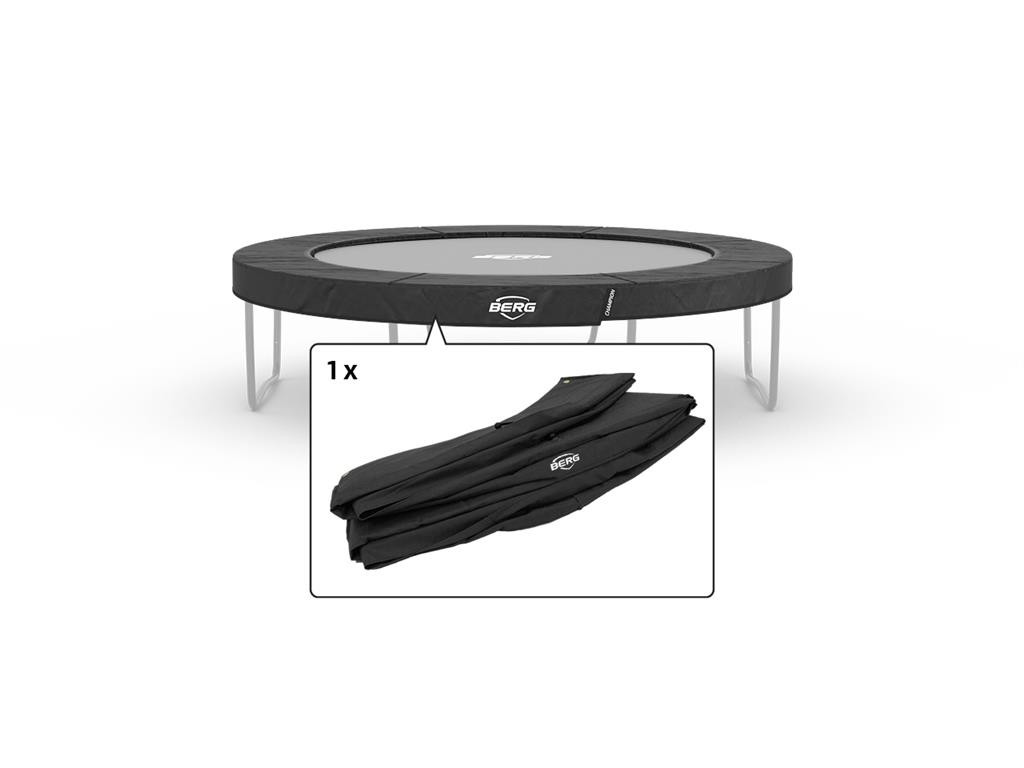 BERG Trampoline Beschermrand Champion - 380 cm - Grijs
