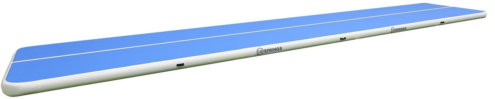 12SPRINGS Airtrack 1200 x 300 x 20 cm Plus - Blauw / Wit