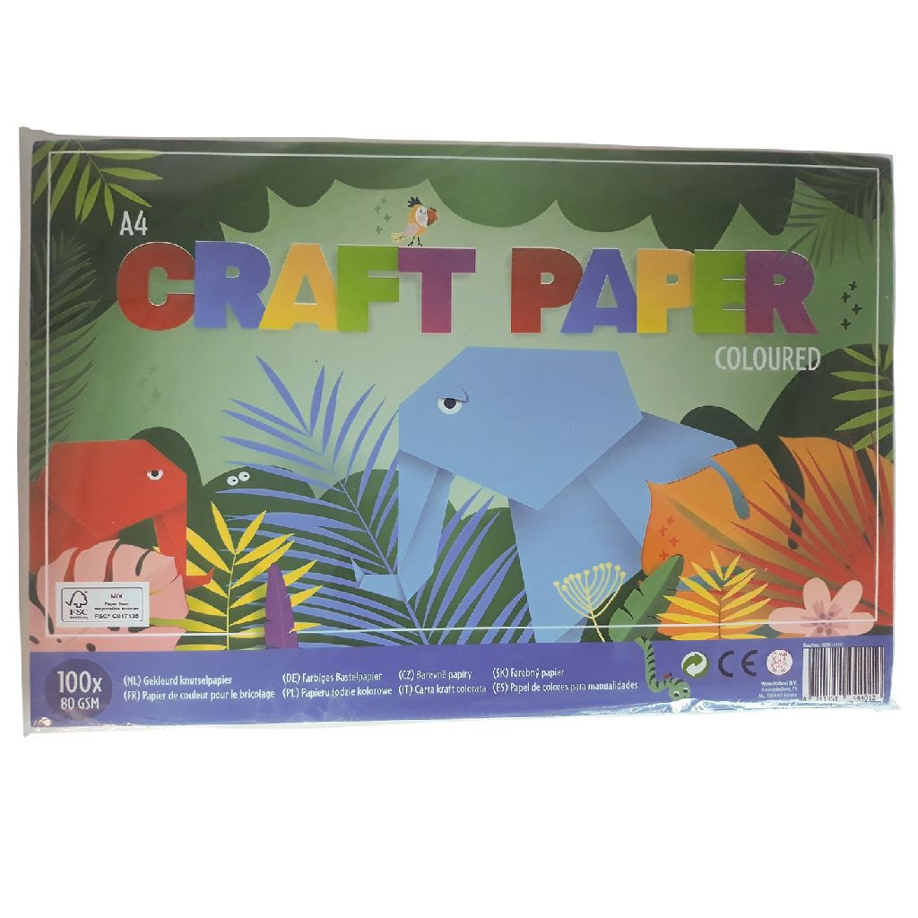 Knutselpapier Gekleurd - A4 - 100 Vel