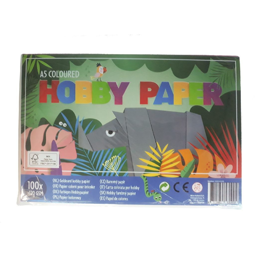 Hobbypapier Gekleurd - A5 - 100 Vel