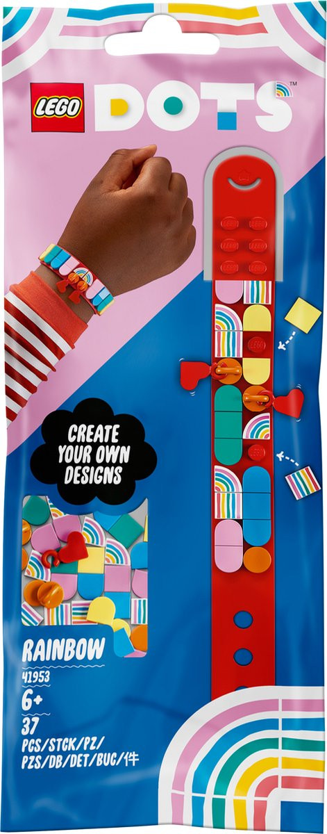 LEGO 41953 DOTS - Regenboog Armband met Bedeltjes