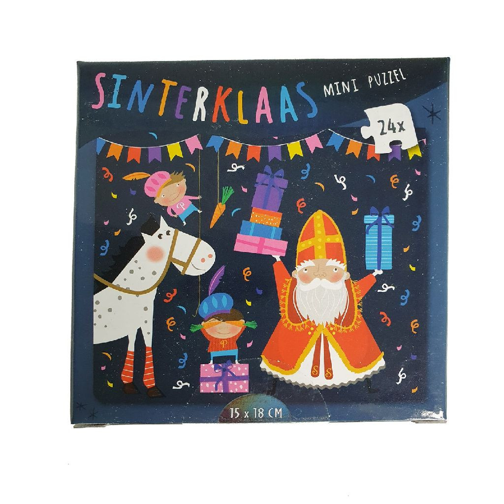 Sinterklaas Mini Puzzel 15x18cm - 24 Stukjes - Kinderpuzzel