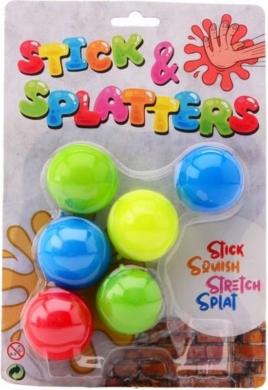 Sticky Stretch Ballen - 6 Stuks