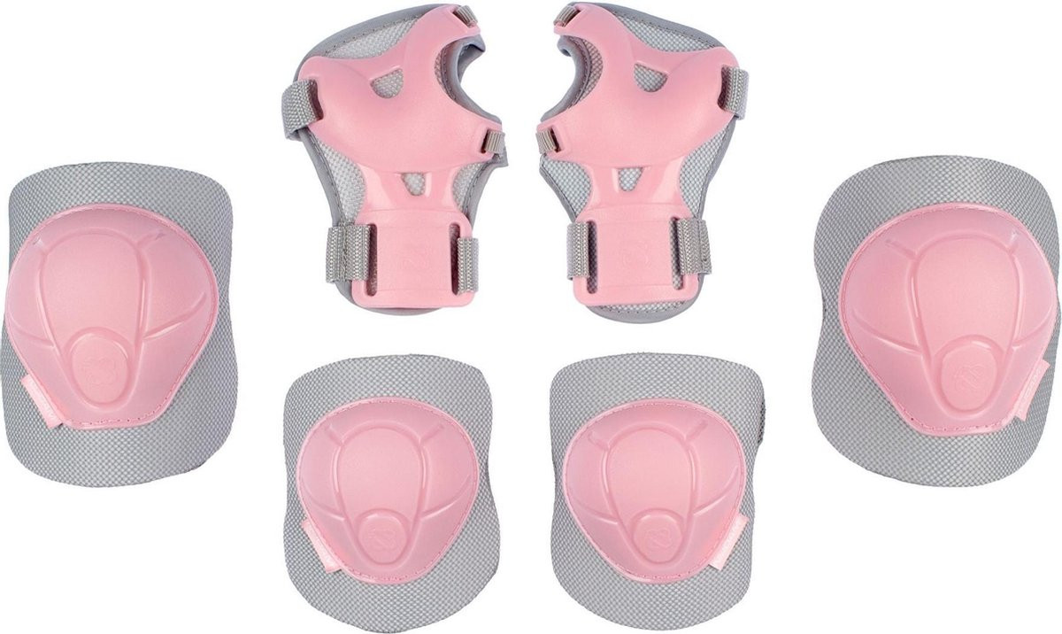 Nijdam Skate Beschermset - Kinderen - Concrete Roze - Maat S