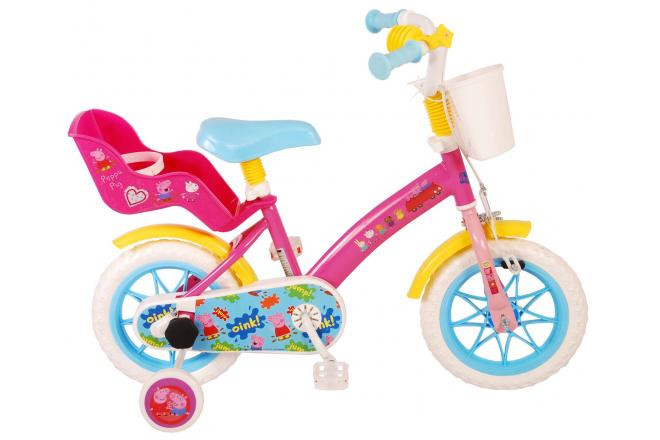 Peppa Pig Kinderfiets - 12 Inch - Roze - Doortrapsysteem