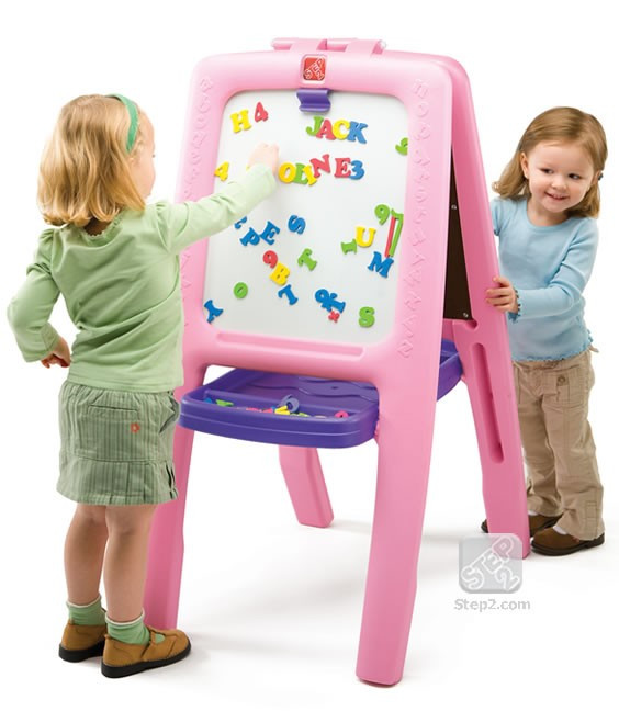 Step2 Tweezijdig Schoolbord - Roze
