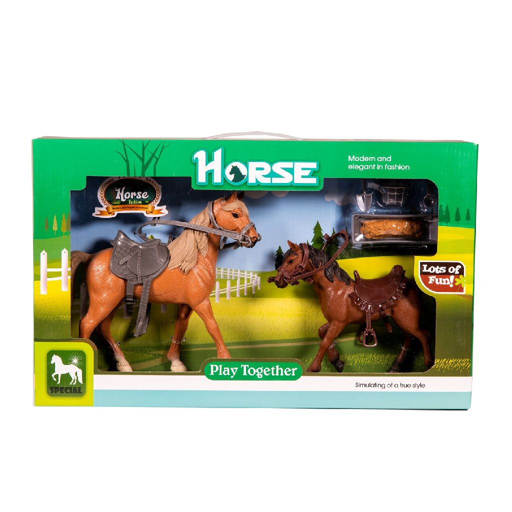 Paard met Veulen - Speelfiguur 