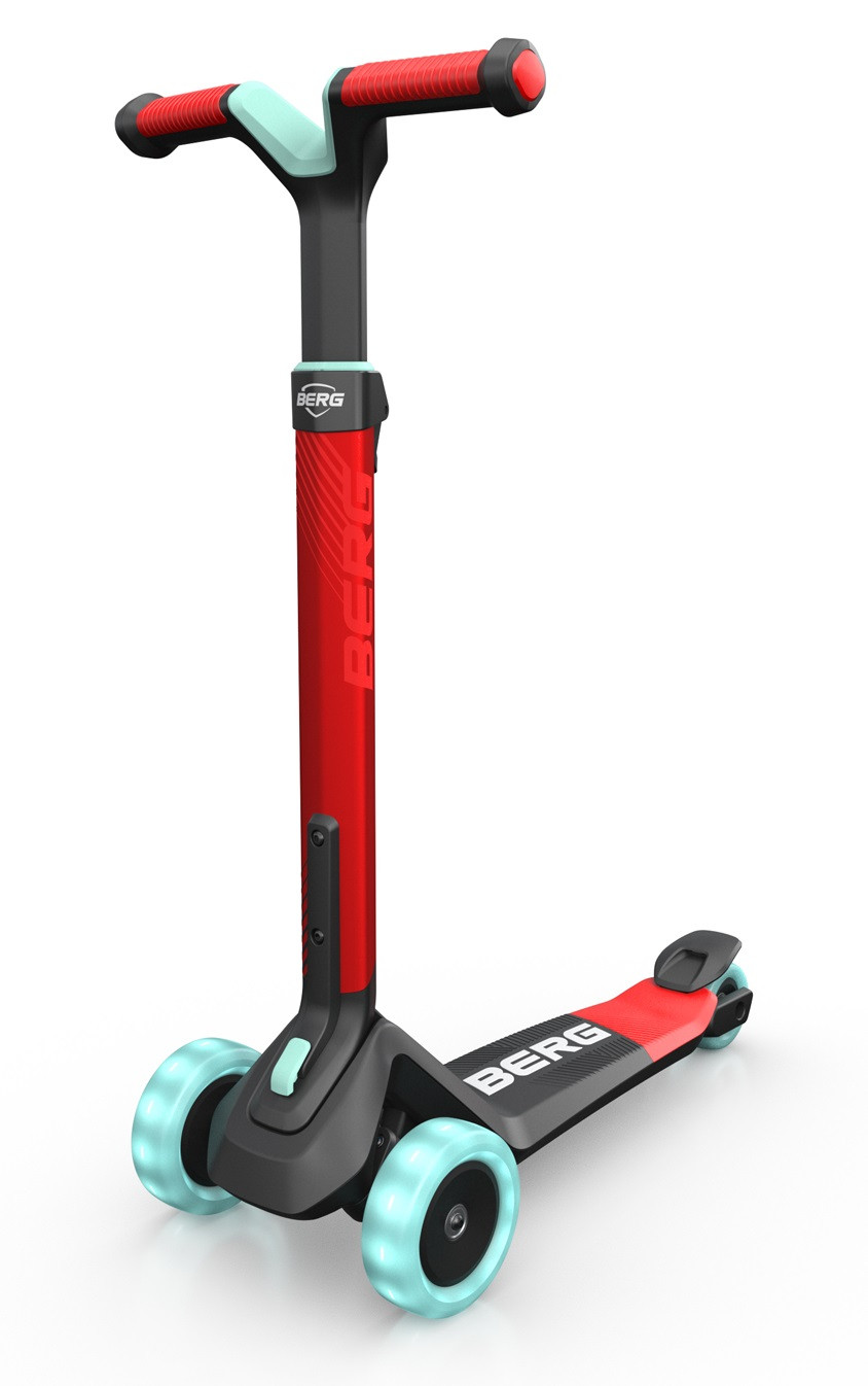 BERG Nexo Kinderstep met LED Wielen - Opvouwbaar - Rood