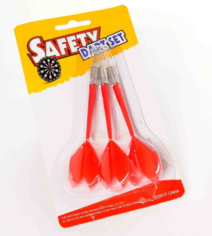 Safety Dart Set - 3 Stuks - Rood