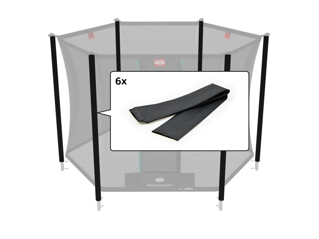 BERG Trampoline Veiligheidsnet - Safety Net Comfort - Paalhoezen - 300  cm - 6 Stuks